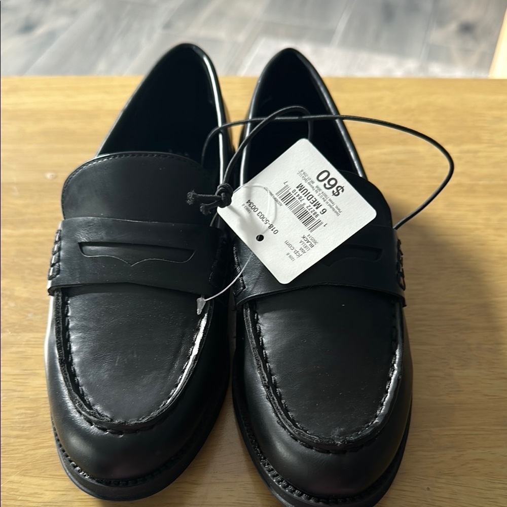 a.n.a Black Loafers Slip-Ons Moccasin Style